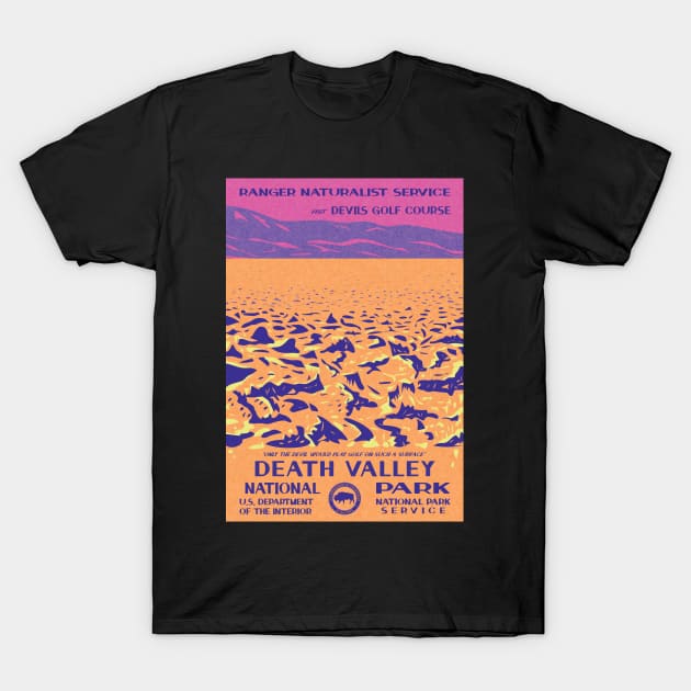 Death Valley National Park Devils Golf Course WPA T-Shirt by JordanHolmes